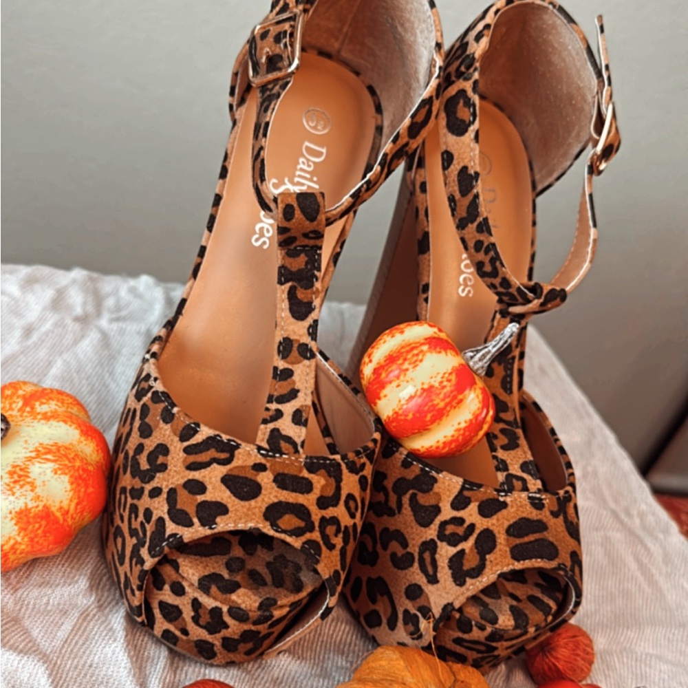 Leopard 🐆 print stiletto 🧡🤎🖤